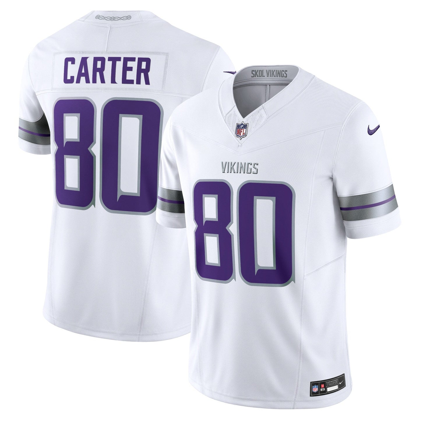 Cris Carter Minnesota Vikings  Alternate Vapor F.U.S.E. Retired   Limited Jersey - White