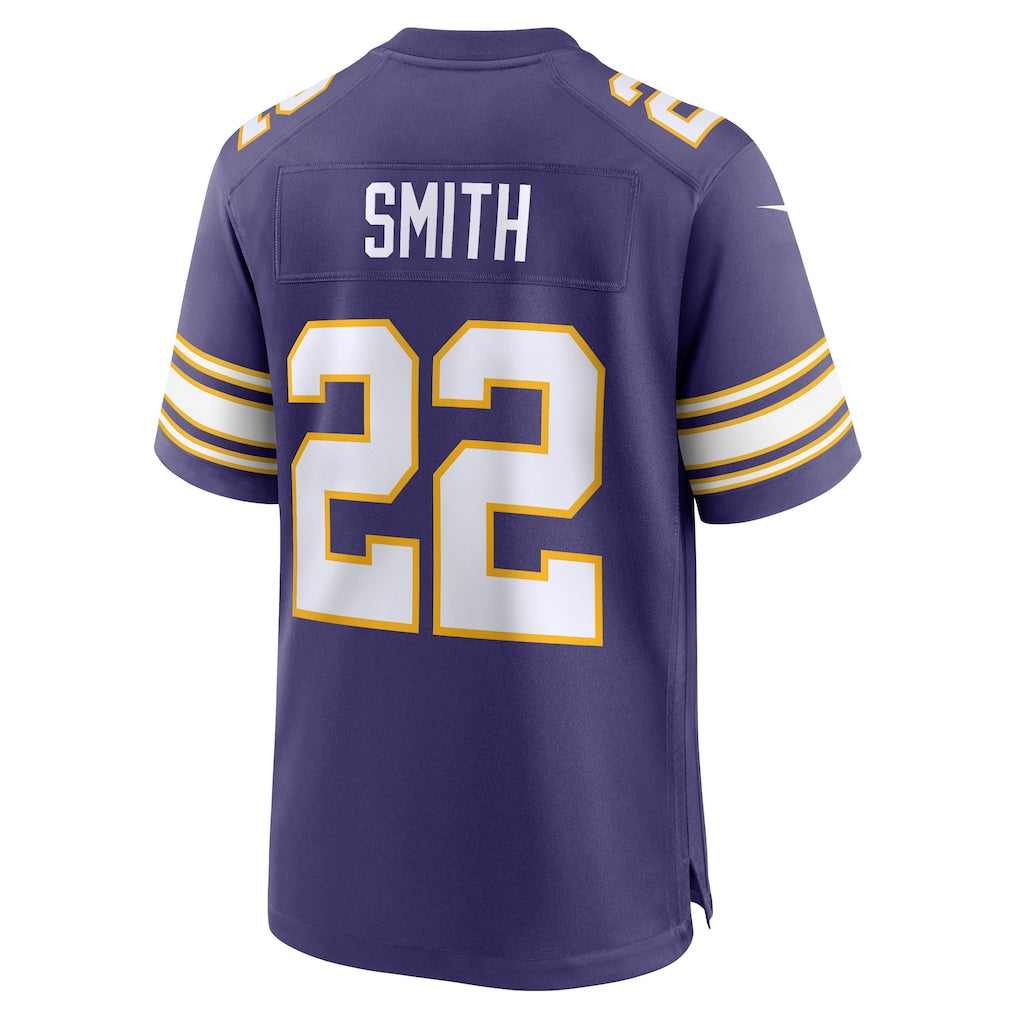 M.Vikings #22 Harrison Smith Purple Classic Player Game Jersey