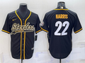 Men's Pittsburgh Steelers Najee Harris #22 Black Vapor Limited Jersey1