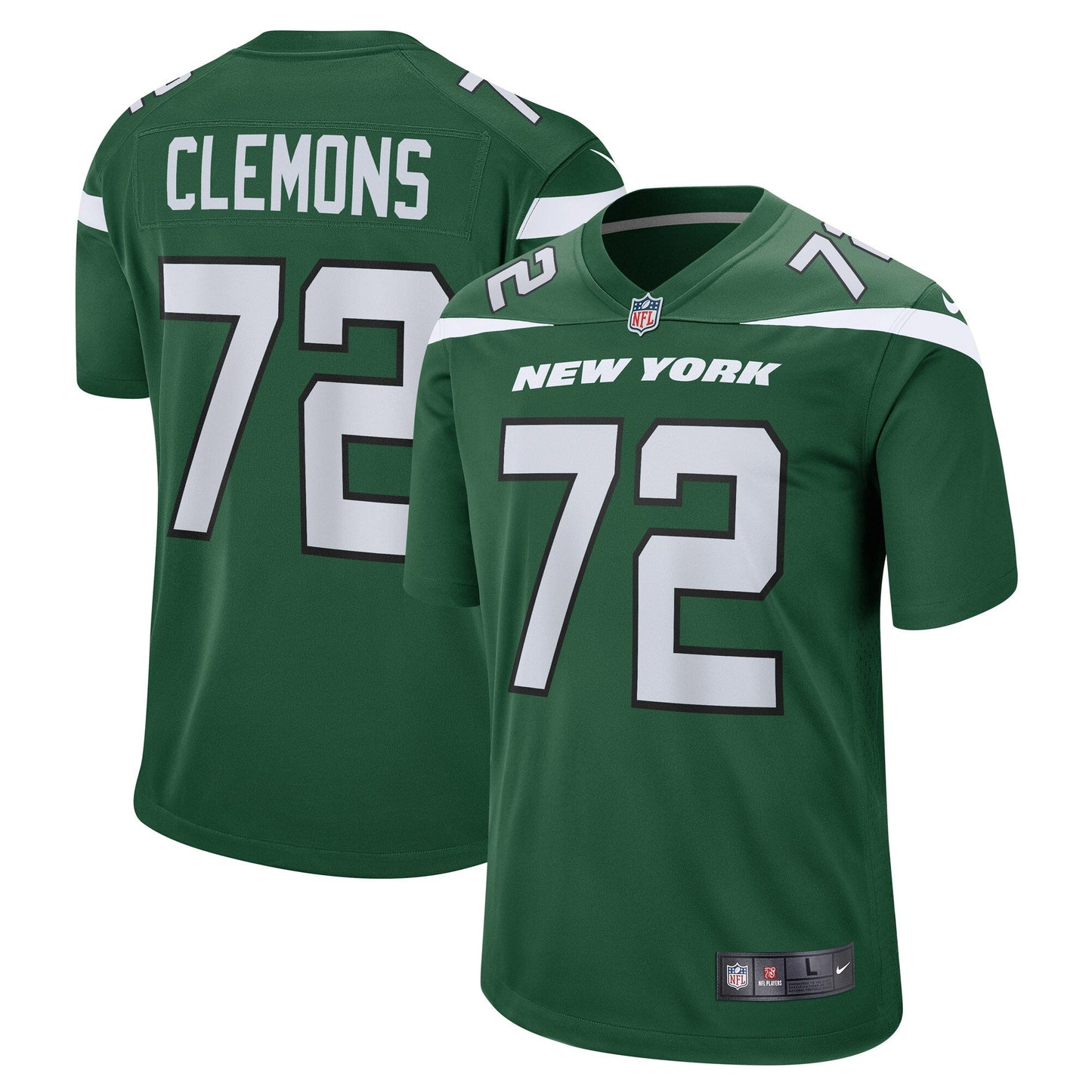 Micheal Clemons New York Jets  Game   Jersey - Gotham Green