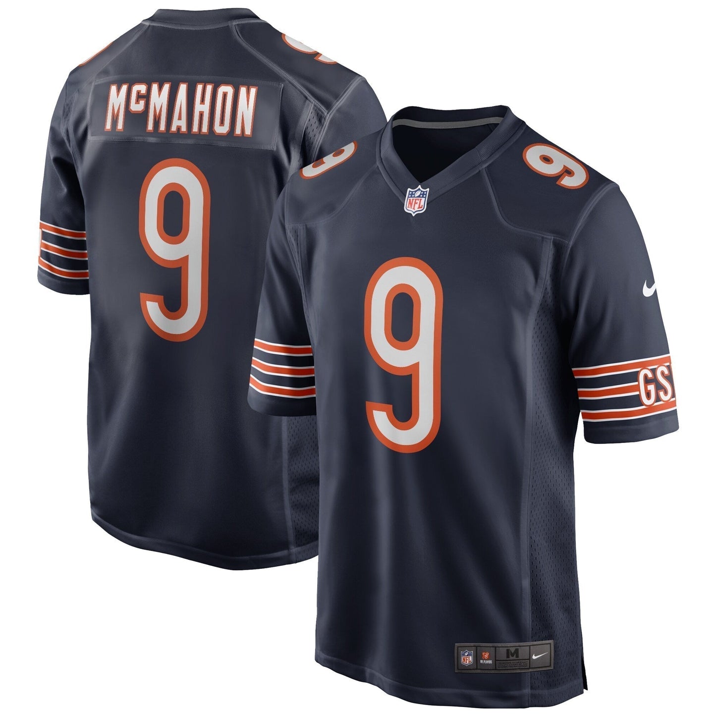 Jim McMahon Chicago Bears  Game Retired   Jersey - Navy
