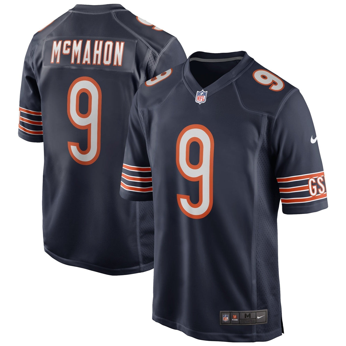 Jim McMahon Chicago Bears  Game Retired   Jersey - Navy