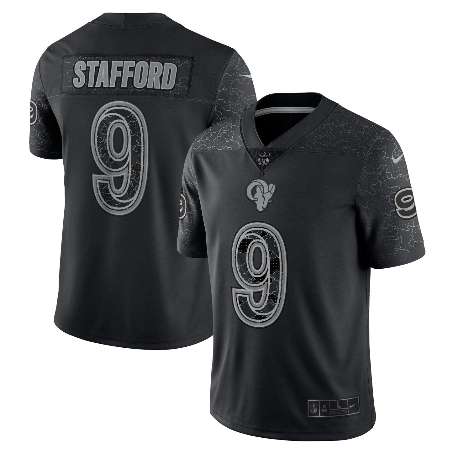Matthew Stafford Los Angeles Rams  RFLCTV Limited Jersey - Black