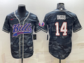 Men's Buffalo Bills Stefon Diggs Grey Camouflage Game Jersey Joint Edition