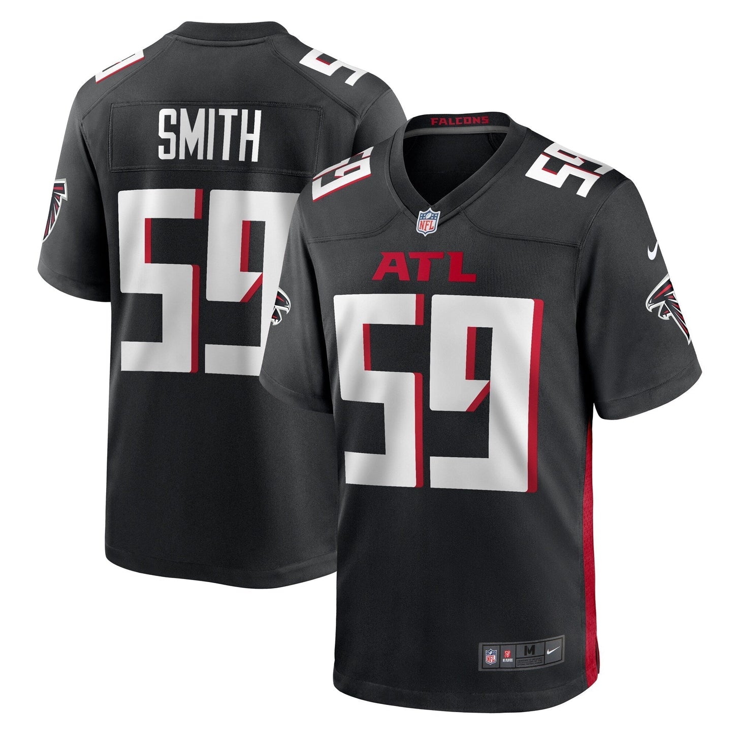 Andre Smith Atlanta Falcons   Game Jersey -  Black