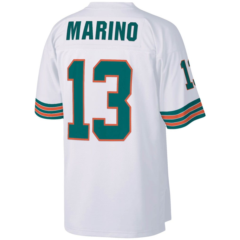 M.Dolphins #13 Dan Marino  White Big & Tall 1984 Retired Player Replica Jersey