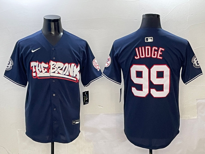 Men's New York Yankees1 Aaron Judge Navy Limited Player Jersey