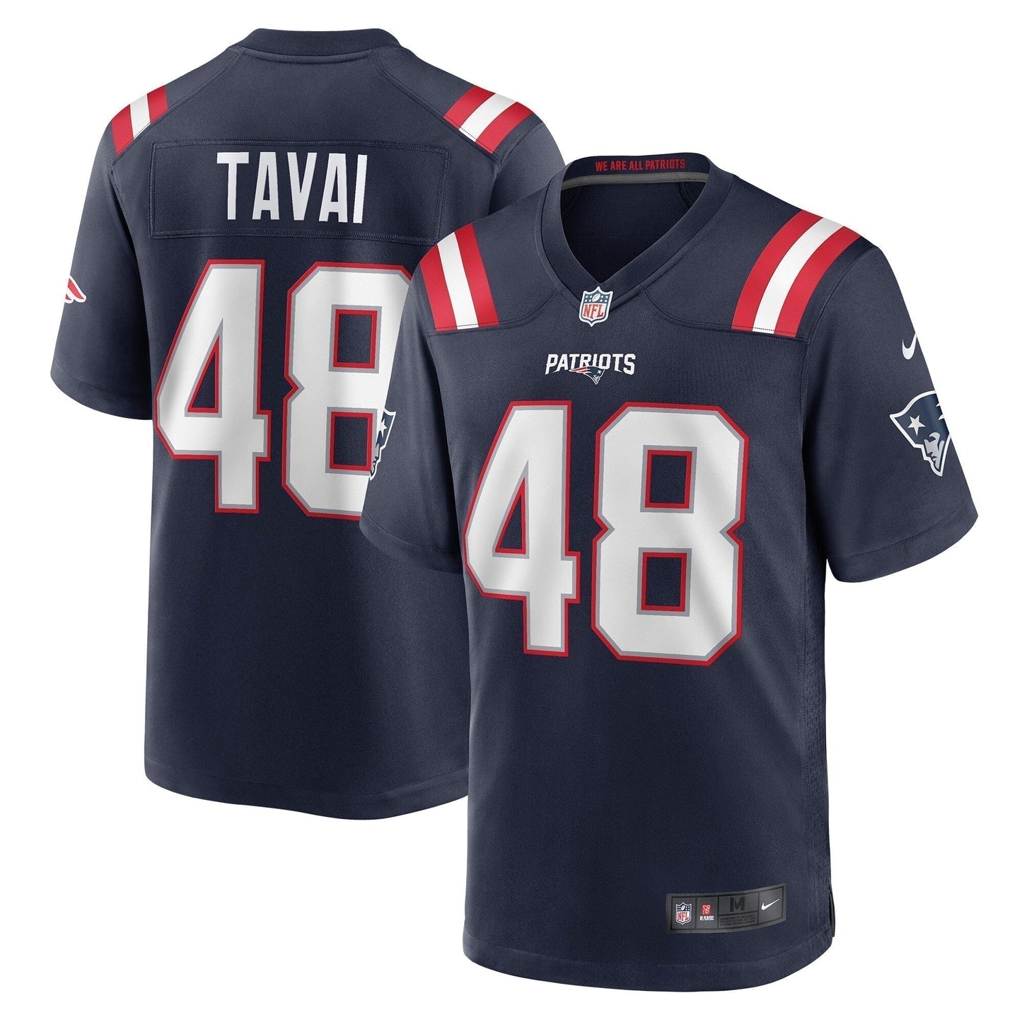 Jahlani Tavai New England Patriots  Game   Jersey - Navy