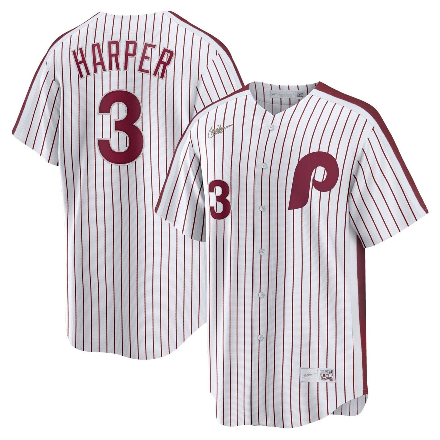 Bryce Harper Philadelphia Phillies Cooperstown Limited Jersey  White