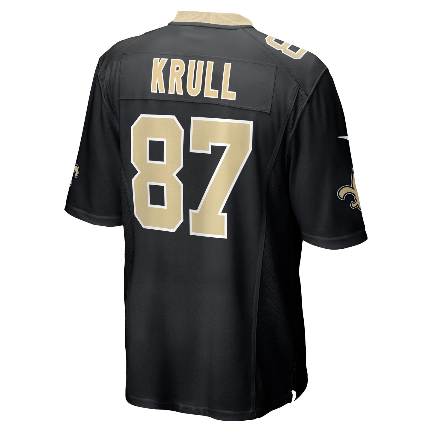 Lucas Krull New Orleans Saints  Game   Jersey - Black
