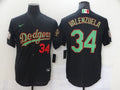 Men's Los Angeles Dodgers Fernando Valenzuela Black Replica Game Jersey