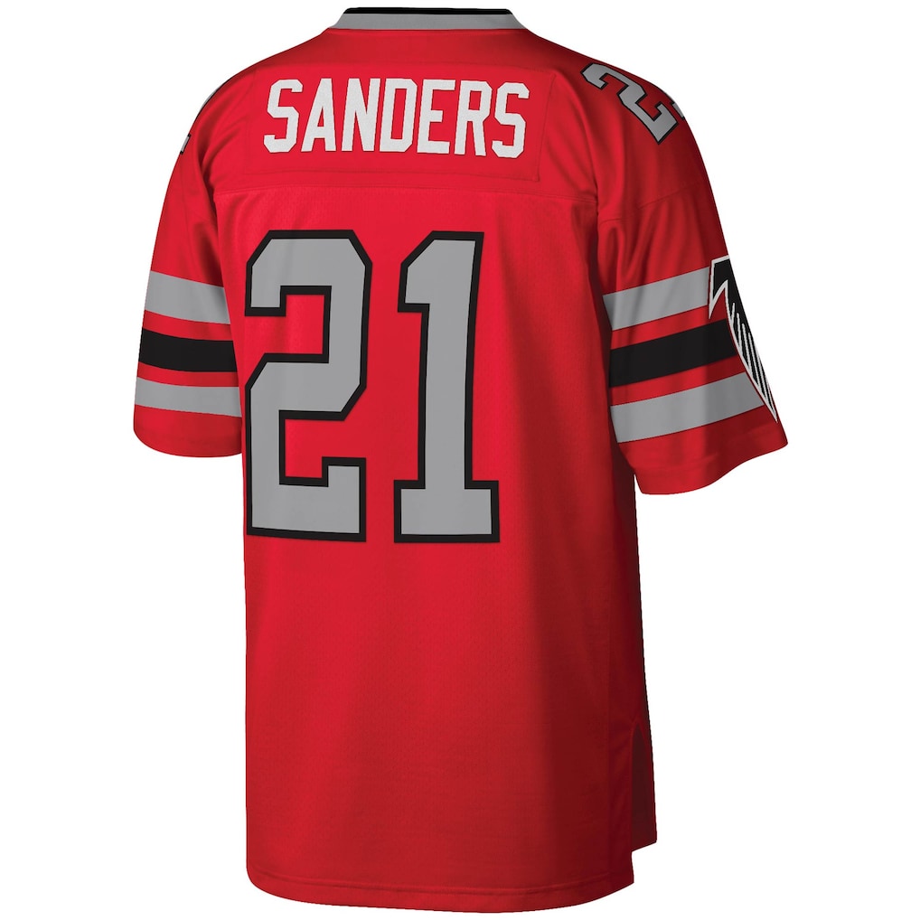 A.Falcons #21 Deion Sanders  Red Legacy Replica Jersey