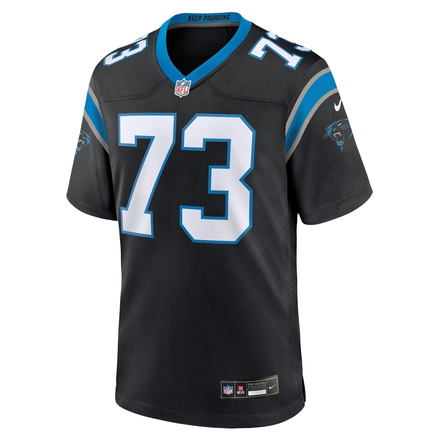 Rashard Lawrence Carolina Panthers   Game Jersey -  Black