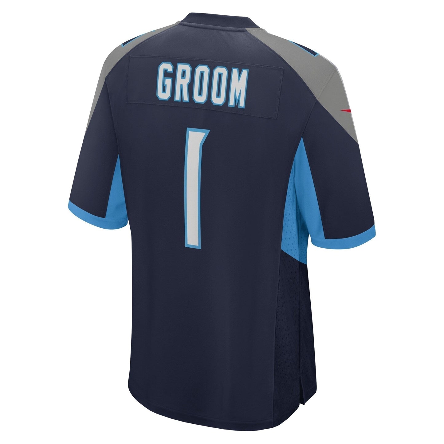 Number 1 Groom Tennessee Titans  Game Jersey - Navy
