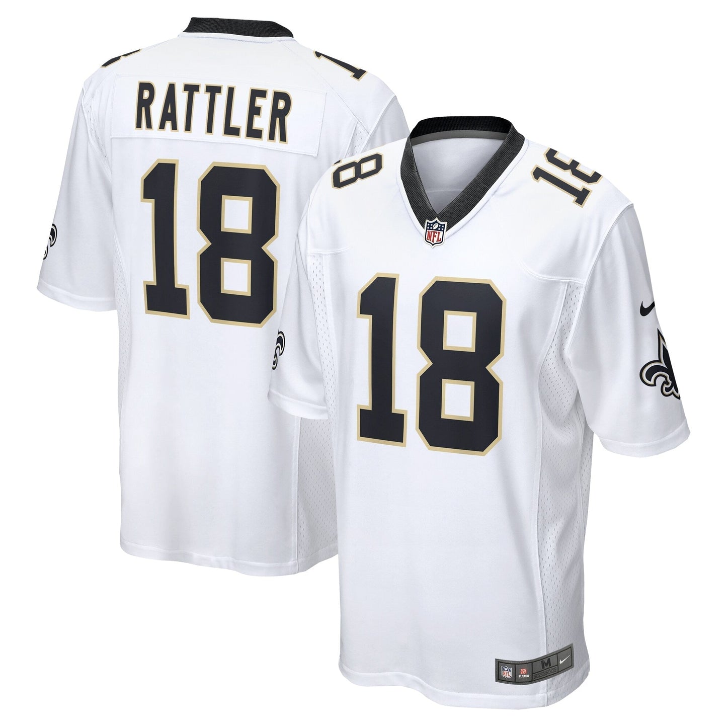 Spencer Rattler New Orleans Saints  2024 NFL Draft Game   Jersey - White
