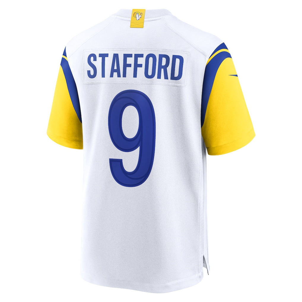 LA.Rams #9 Matthew Stafford White Alternate Game Jersey