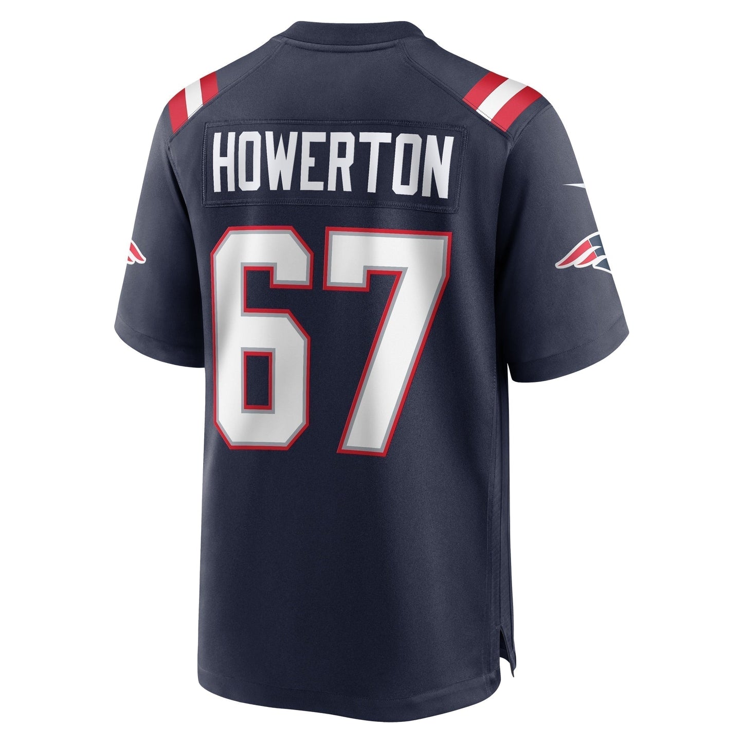 Hayden Howerton New England Patriots  Home Game   Jersey - Navy