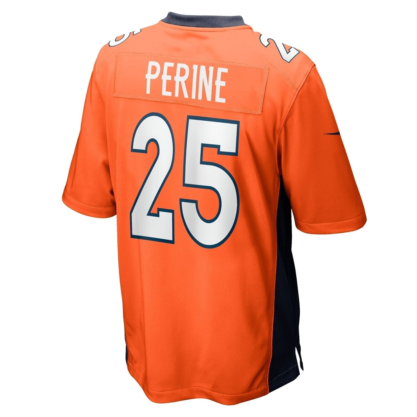 Samaje Perine Denver Broncos  Game   Jersey - Orange