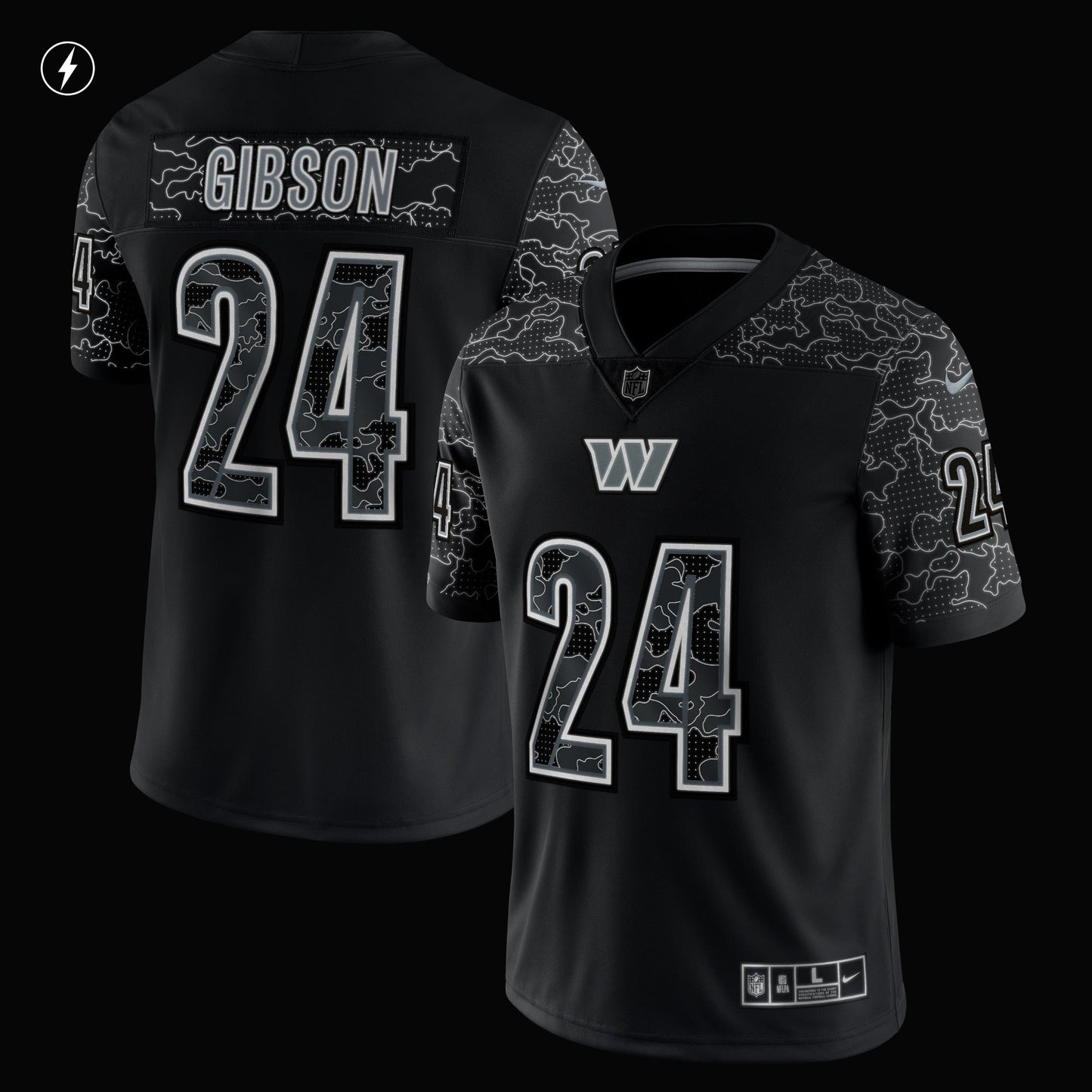 Antonio Gibson Washington Commanders  RFLCTV Limited Jersey - Black