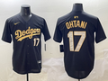 Men's Los Angeles Dodgers Shohei Ohtani Black Team Game Player Jersey