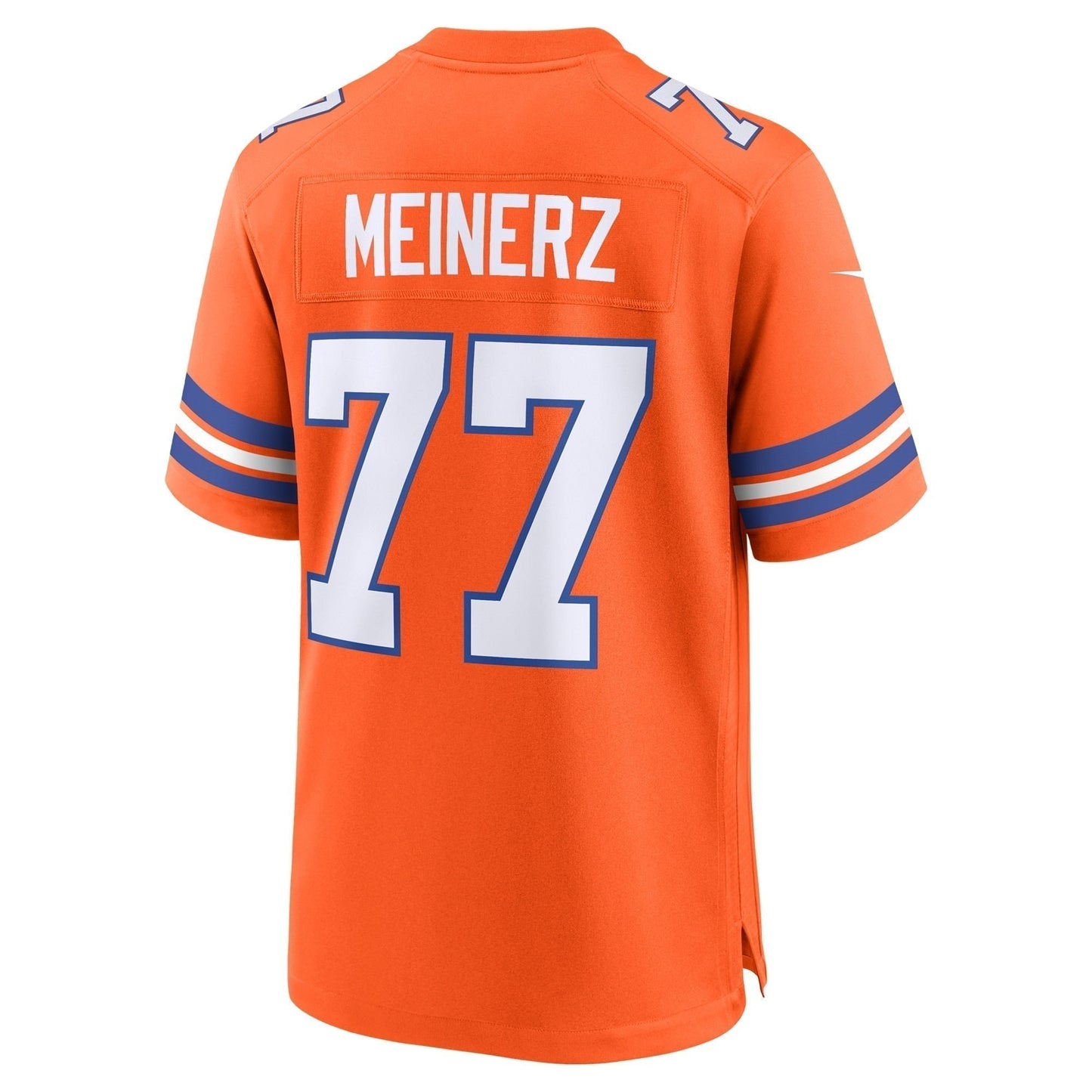 Quinn Meinerz Denver Broncos  Mile High Collection 1977 Throwback   Game Jersey - Orange