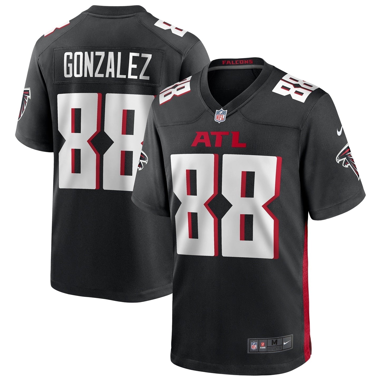 Tony Gonzalez Atlanta Falcons  Game Retired   Jersey - Black