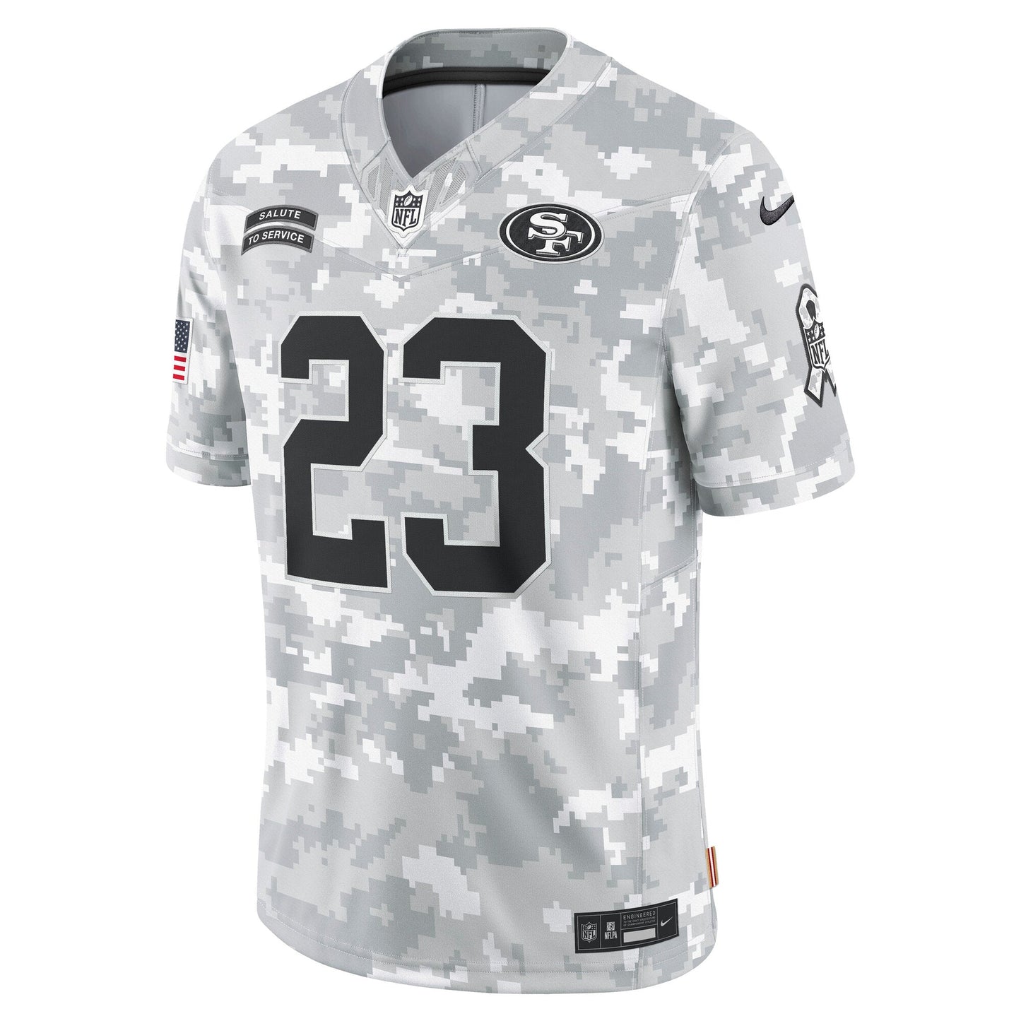 Christian McCaffrey San Francisco 49ers  2024 Salute to Service Limited Jersey - Arctic Camo