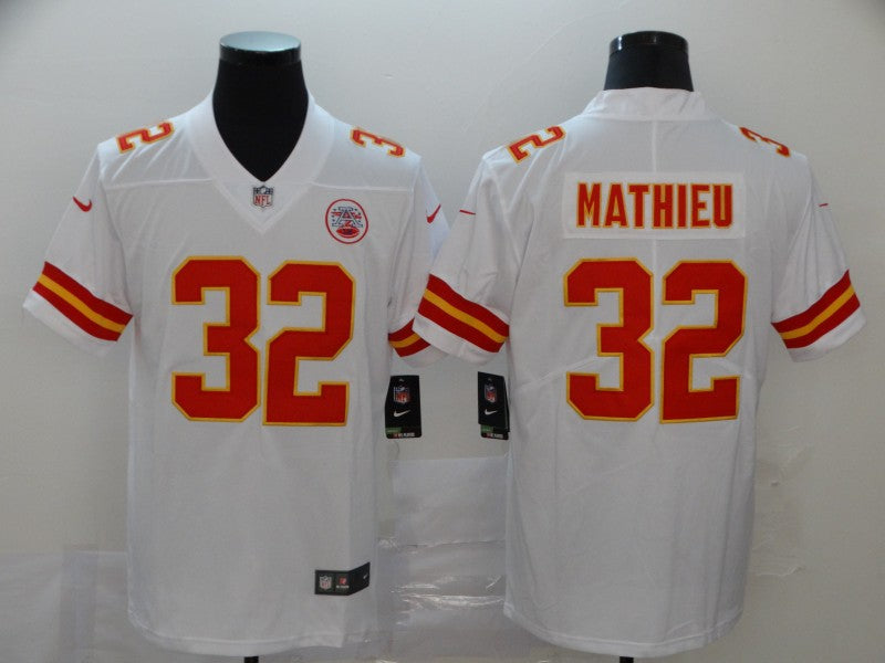 Men's Kansas City Chiefs Tyrann Mathieu White Game Jersey