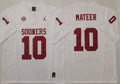 Men's Oklahoma Sooners John Mateer #10 White Player Jersey