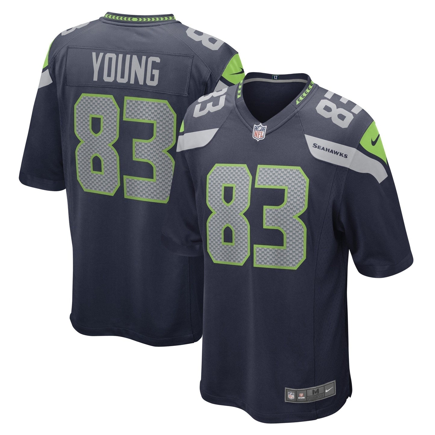Dareke Young Seattle Seahawks  Game   Jersey - College Navy