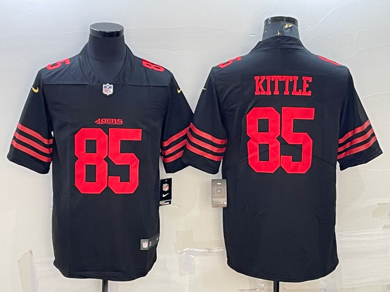 Men's San Francisco 49ers George Kittle Black Player Jersey