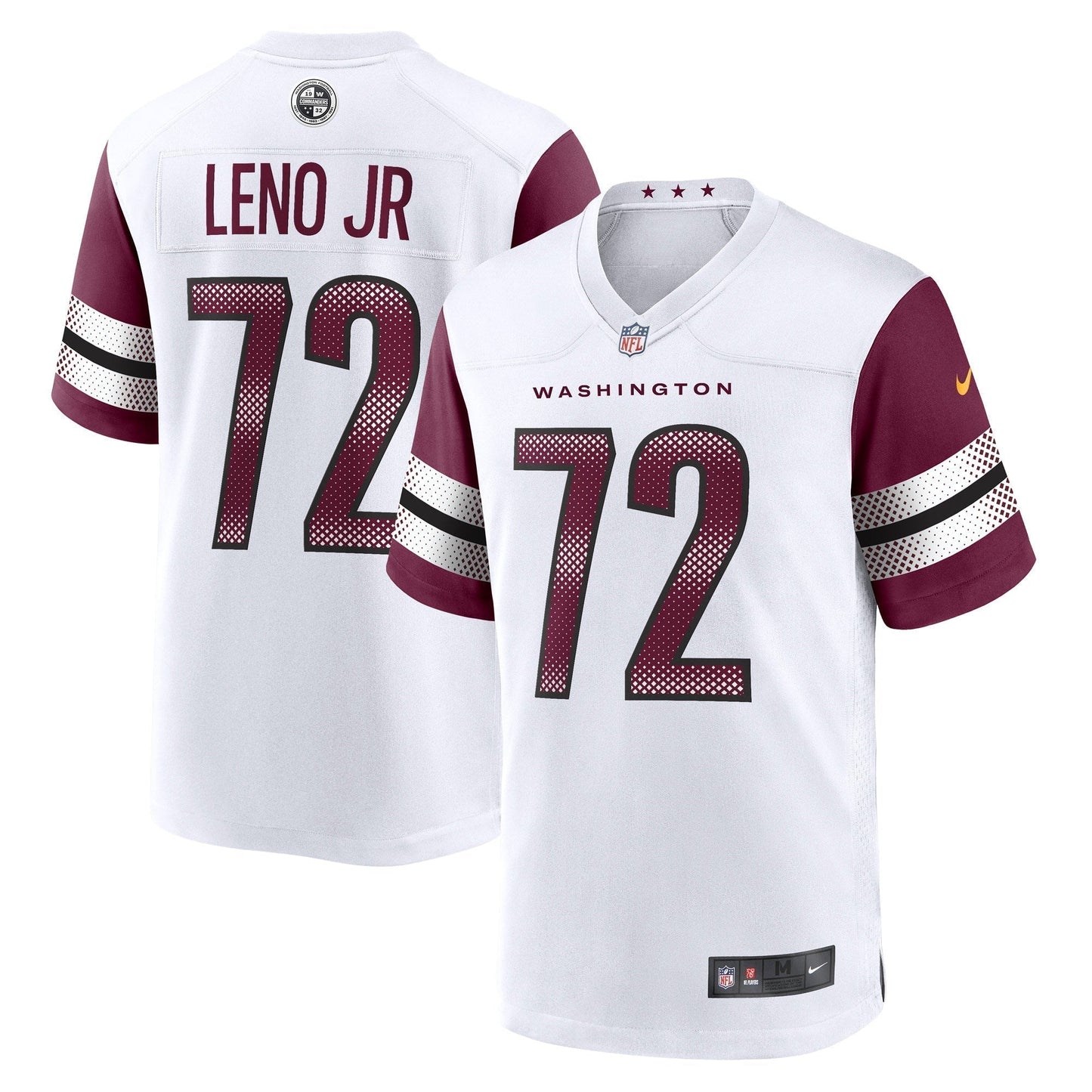 Charles Leno Jr. Washington Commanders  Away Game   Jersey - White