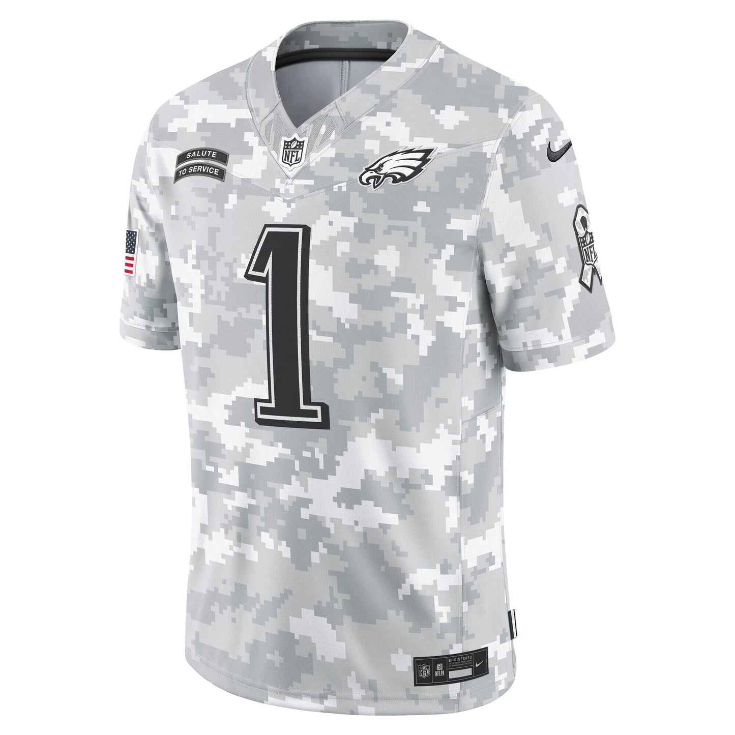 Jalen Hurts Philadelphia Eagles  2024 Salute to Service Limited Jersey - Arctic Camo
