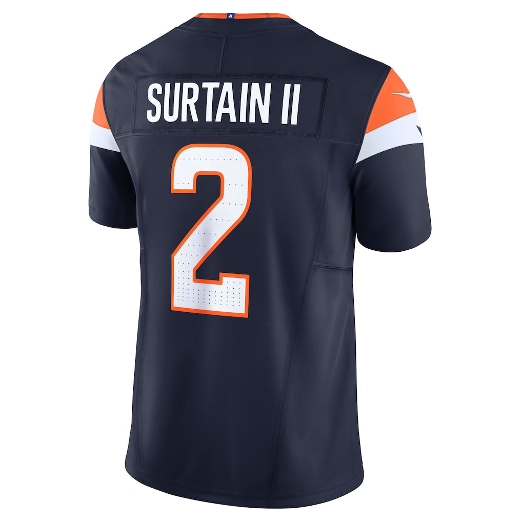 D.Broncos #2 Patrick Surtain II Navy Mile High Collection Vapor F.U.S.E. Limited Jersey