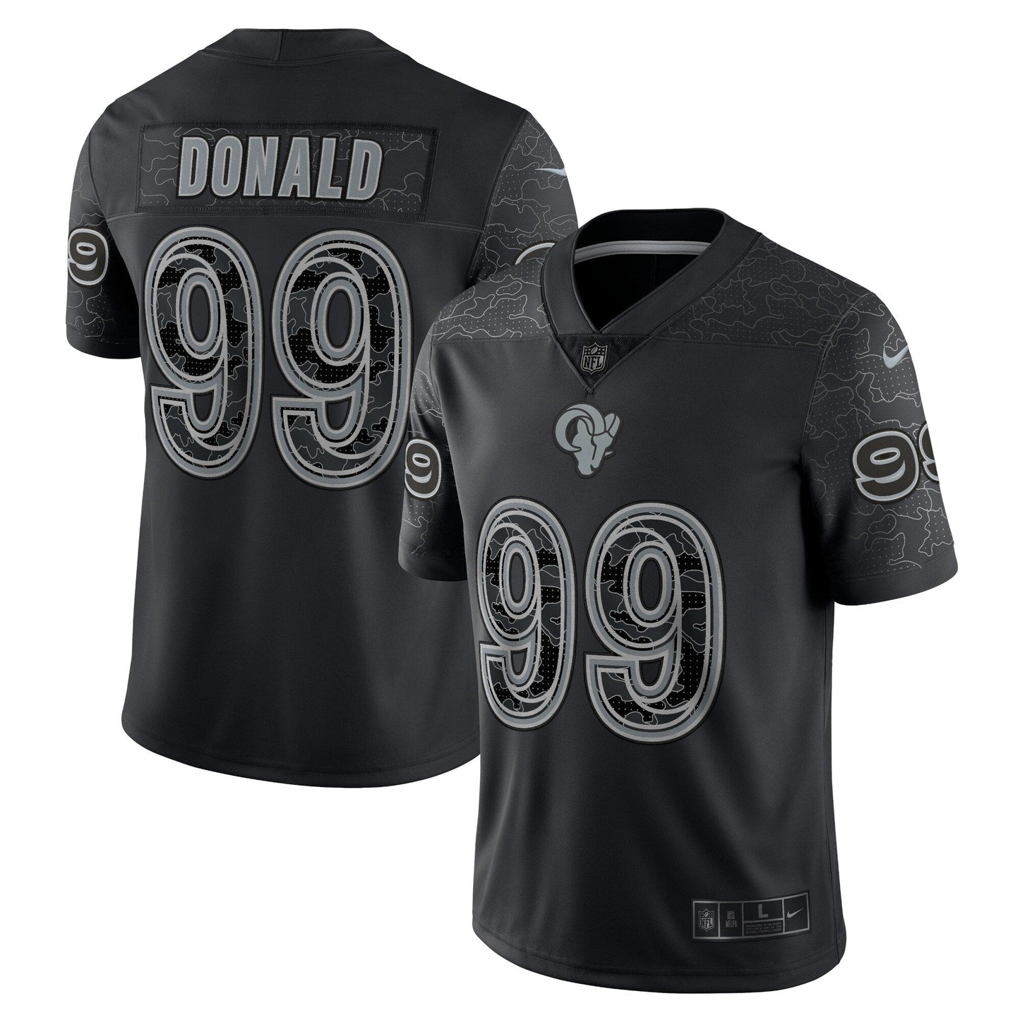Aaron Donald Los Angeles Rams  RFLCTV Limited Jersey - Black