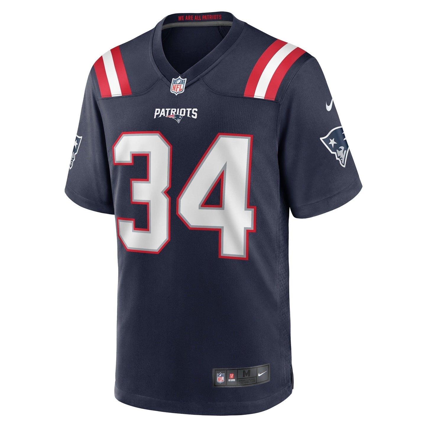 Quandre Mosely New England Patriots  Home Game   Jersey - Navy