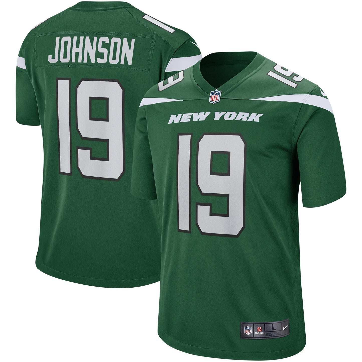 Keyshawn Johnson New York Jets  Game Retired   Jersey - Gotham Green
