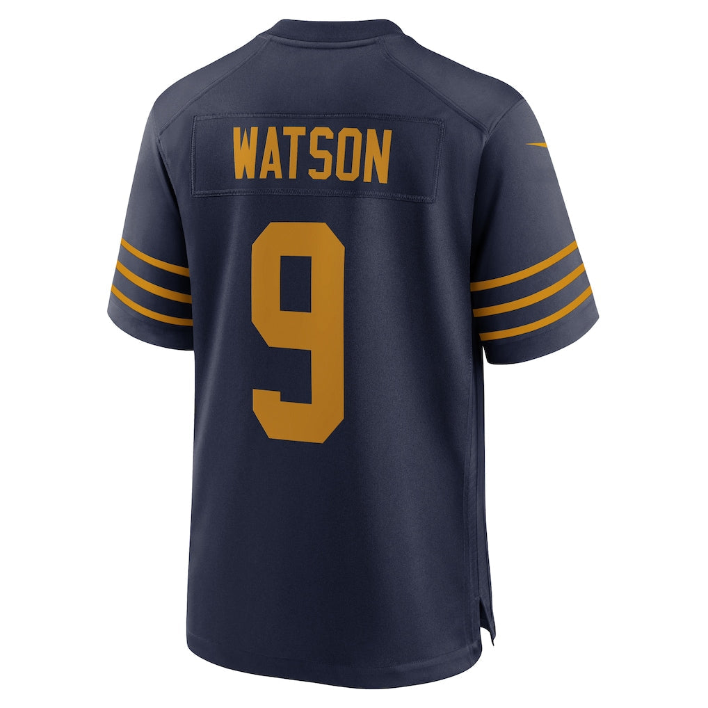 GB. Packers #9 Christian Watson Navy The 1923 Classic Game Jersey