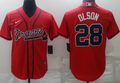 Men's Atlanta Braves Matt Olson Red Replica Jersey
