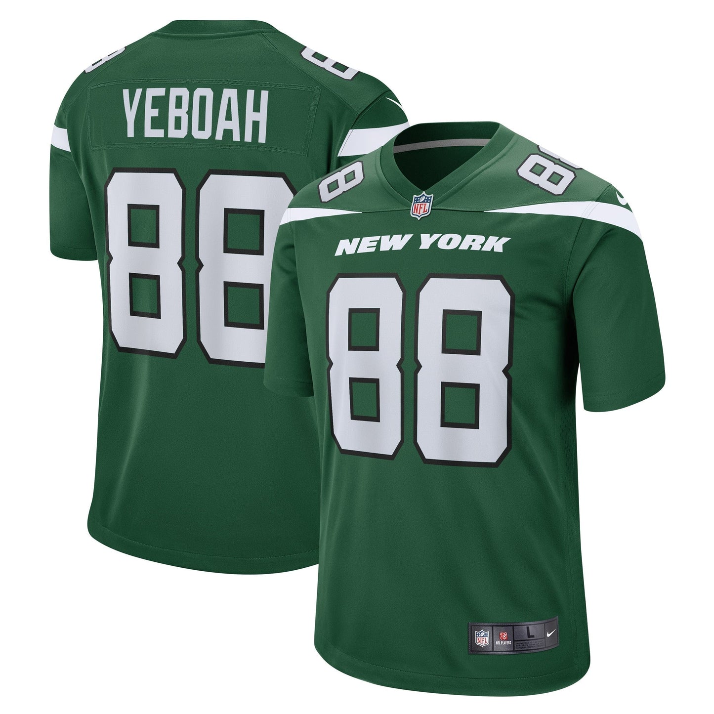 Kenny Yeboah New York Jets  Game   Jersey - Gotham Green