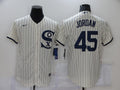 Men's Chicago White Sox Michael Jordan Beige Replica Baseball Jersey