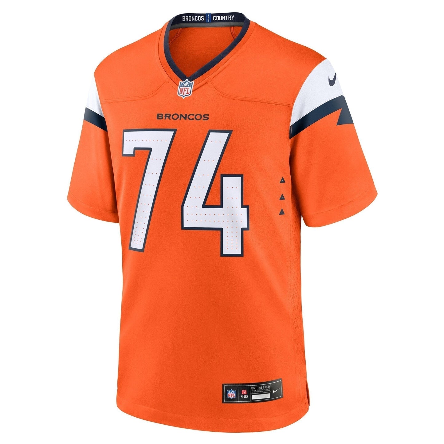 Ben Powers Denver Broncos  Team Game Jersey -  Orange