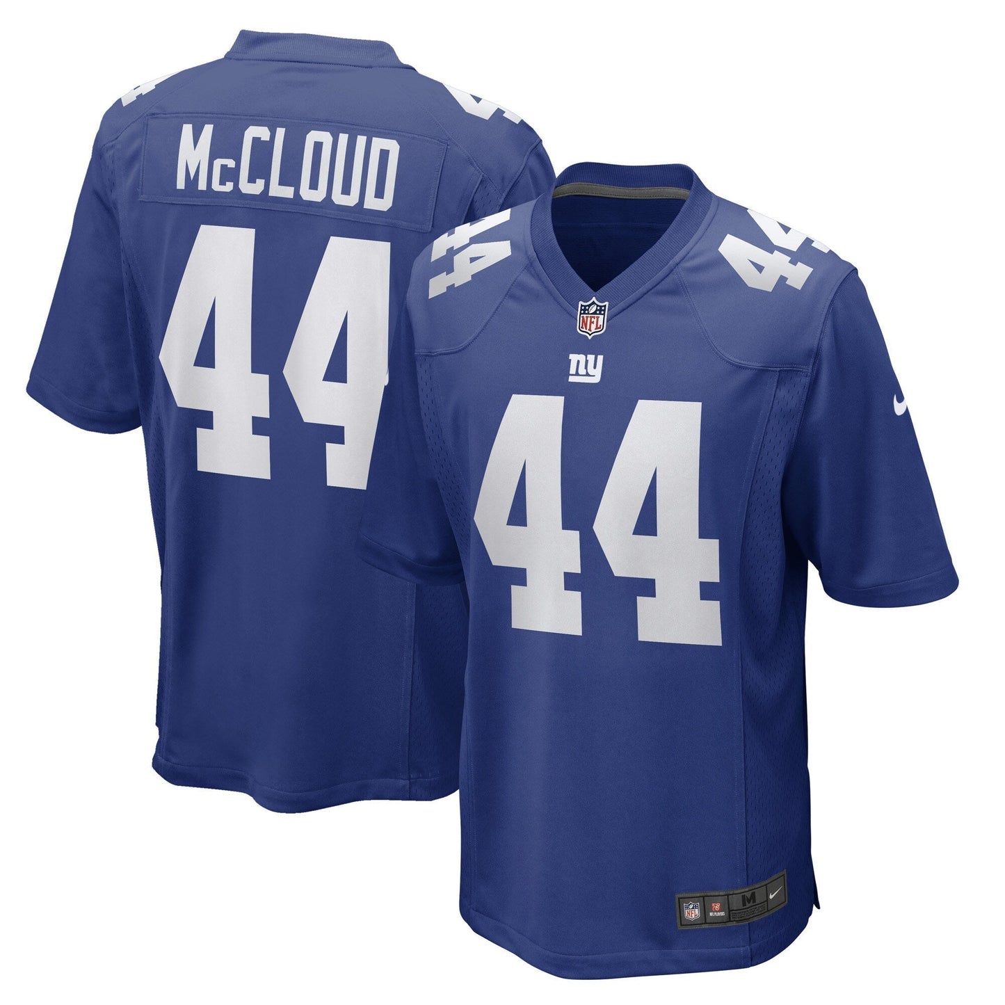 Nick McCloud New York Giants  Game   Jersey - Royal
