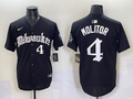 Men's Milwaukee Brewers Paul Molitor Black Replica Team Jersey