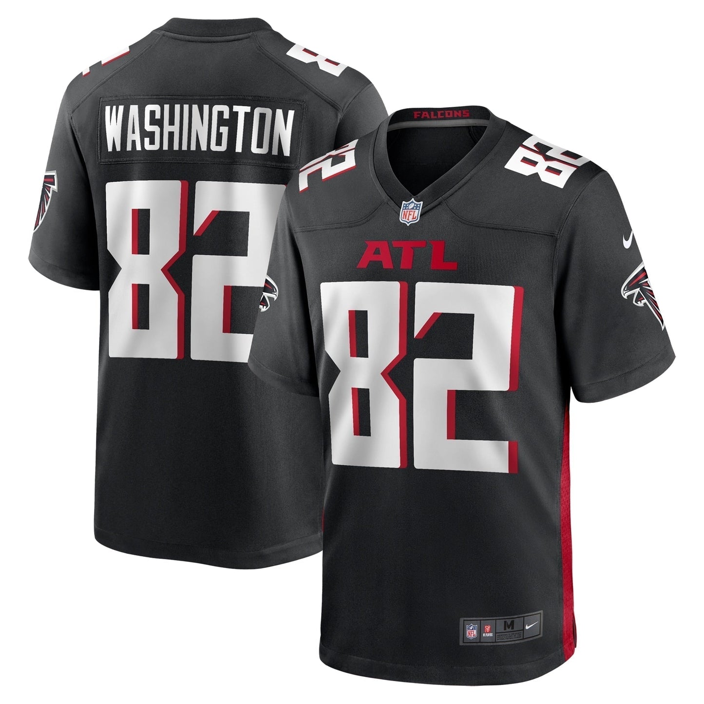 Casey Washington Atlanta Falcons  Team Game Jersey -  Black