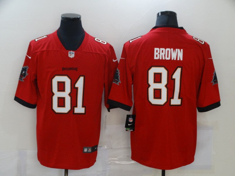 Men's Tampa Bay Buccaneers Antonio Brown Red Game Jersey