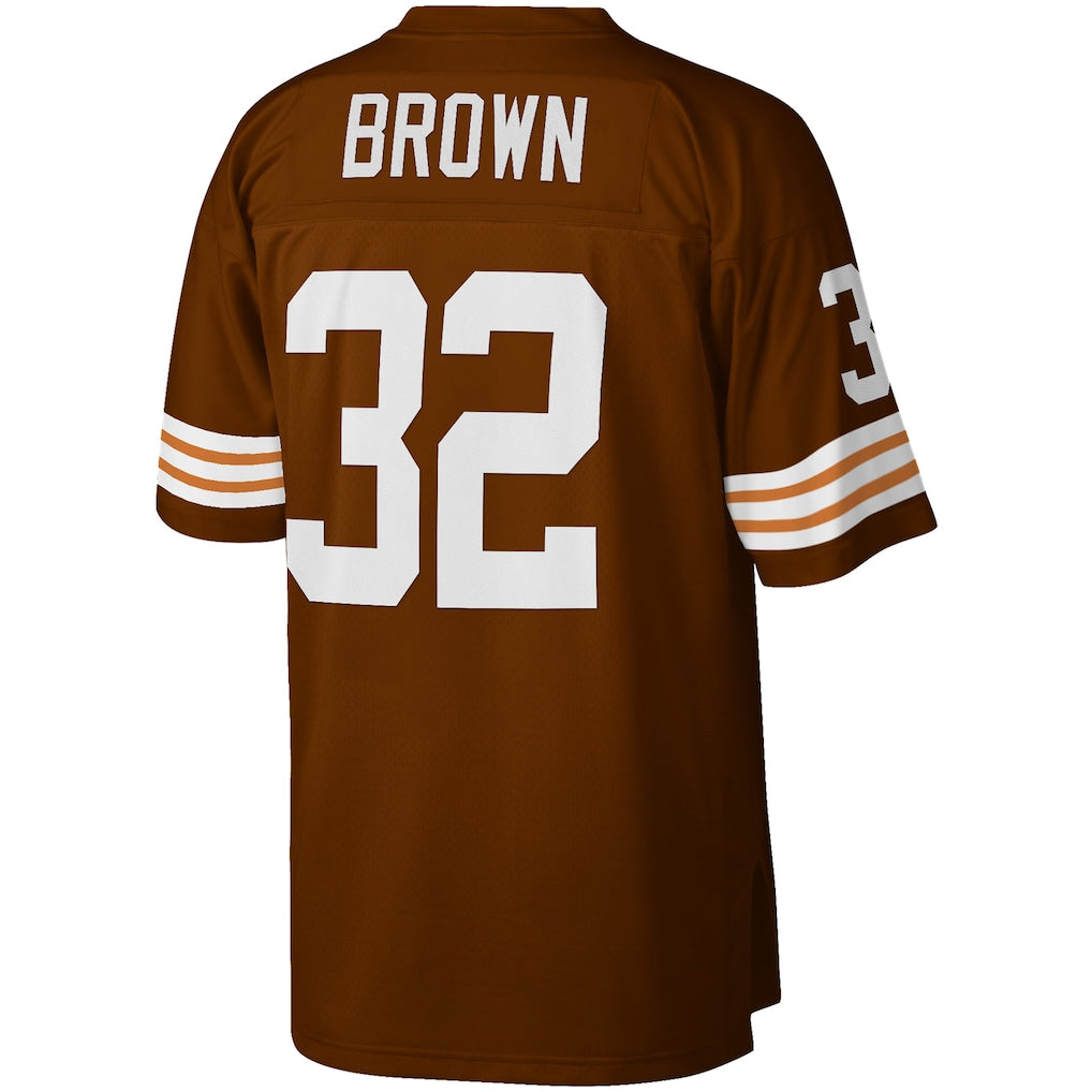 C.Browns #32 Jim Brown  Brown Big & Tall 1963 Retired Player Replica Jersey