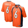 P.J. Locke Denver Broncos  Game   Jersey - Orange