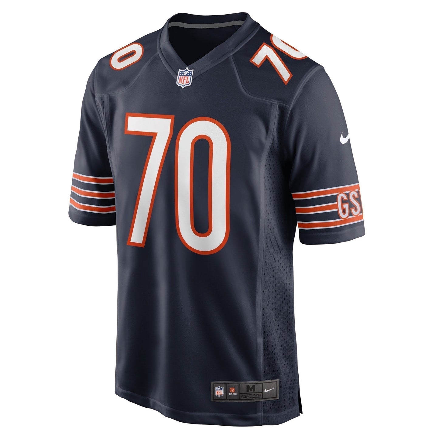 Braxton Jones Chicago Bears Game   Jersey - Navy