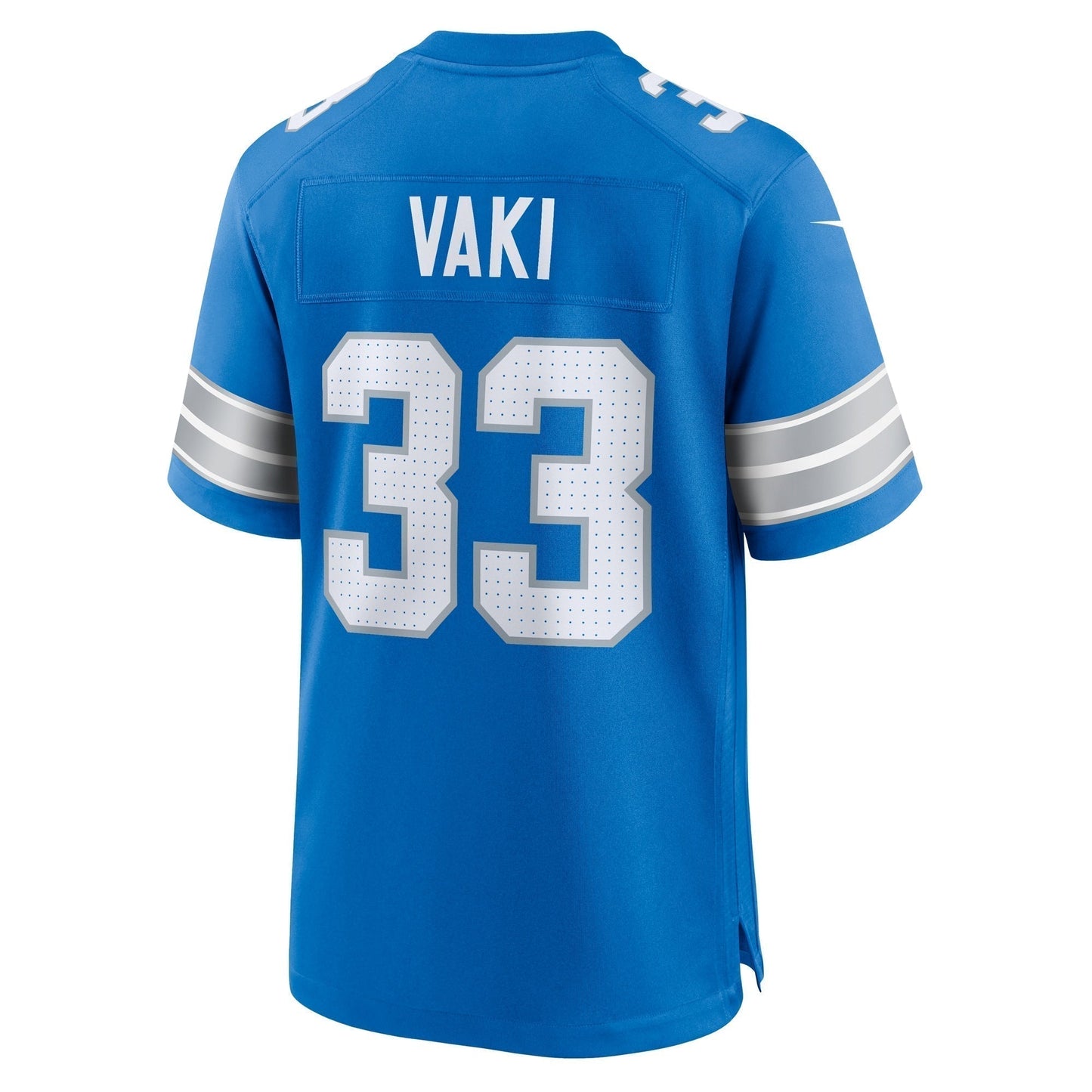 Sione Vaki Detroit Lions  Team Game Jersey -  Blue